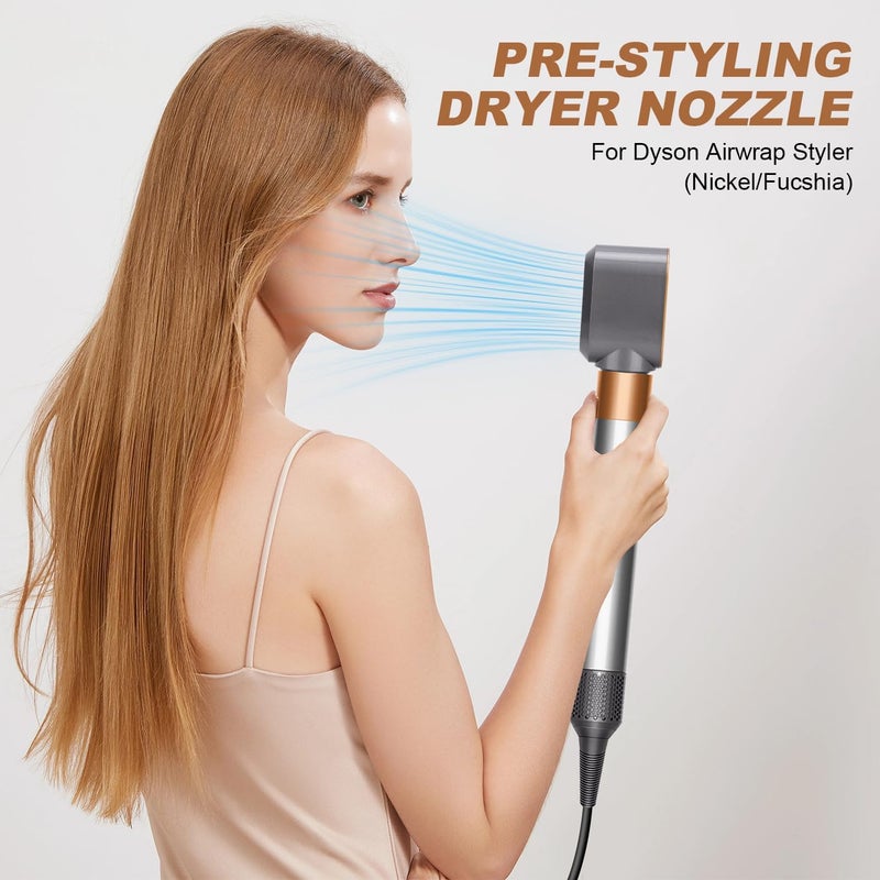 GreeSuit Pre-Styling Dryer Attachment Nozzle Replacement: Hair Styler Nozzle Replacement for Dyson Airwrap HS01 HS05 Accessories, Part No. 969759-01(Gold) - Image 5